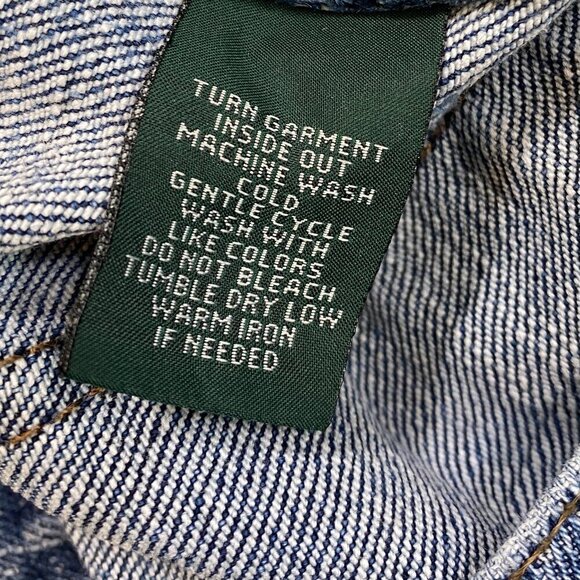 LRL Ralph Lauren Bootcut Blue Jeans Sz 10 (32x30) #79N - Picture 10 of 10